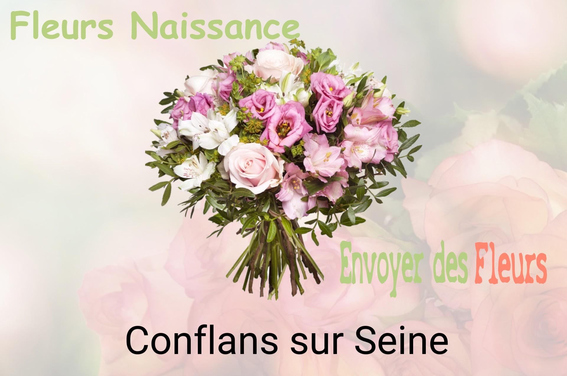 Bouquet de fleurs de naissance livré à Conflans-sur-Seine