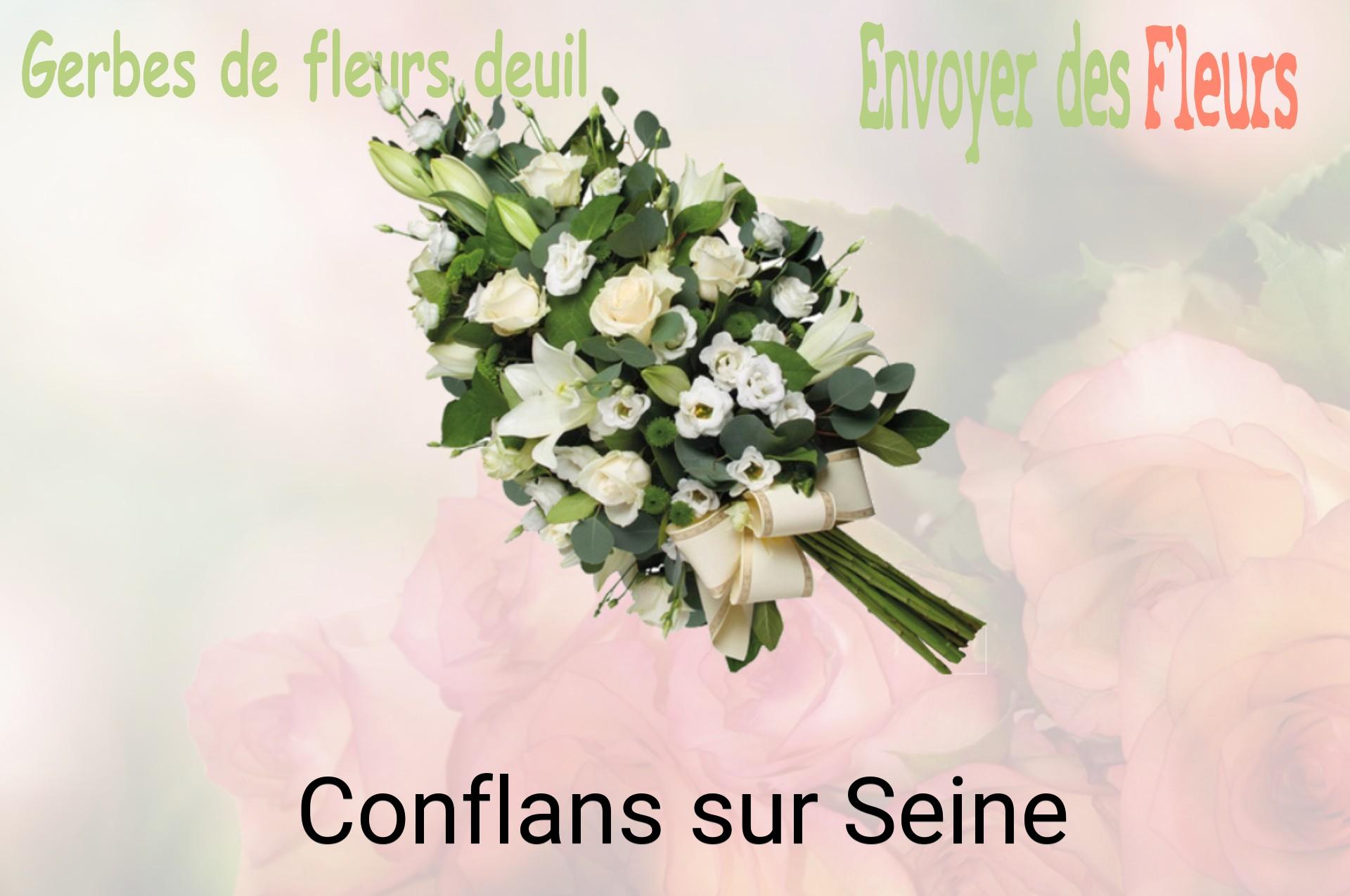 Gerbe de fleurs de deuil livrée à Conflans-sur-Seine