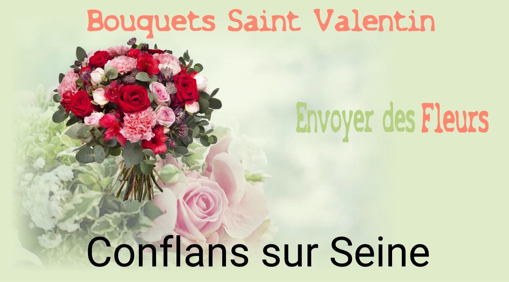 Roses de Saint-Valentin livrées à Conflans-sur-Seine